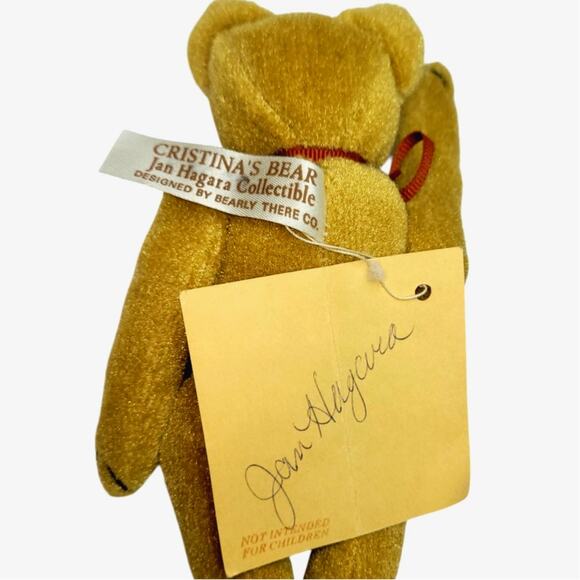 SIGNED 6" Vntg Victorian-styled Christina's Bear "Edward Theordore" Jan Hagara - Picture 2 of 10